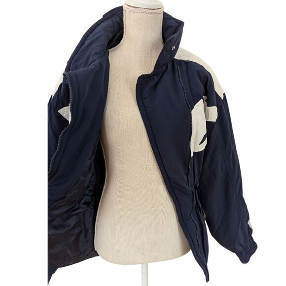 VTG 80's-90's TYROLIA SKIWEAR Women's 8 Navy & White Ski & Snow Jacket Nylon NWT - Picture 6 of 10